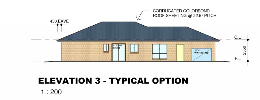 Elevation 3 typical option